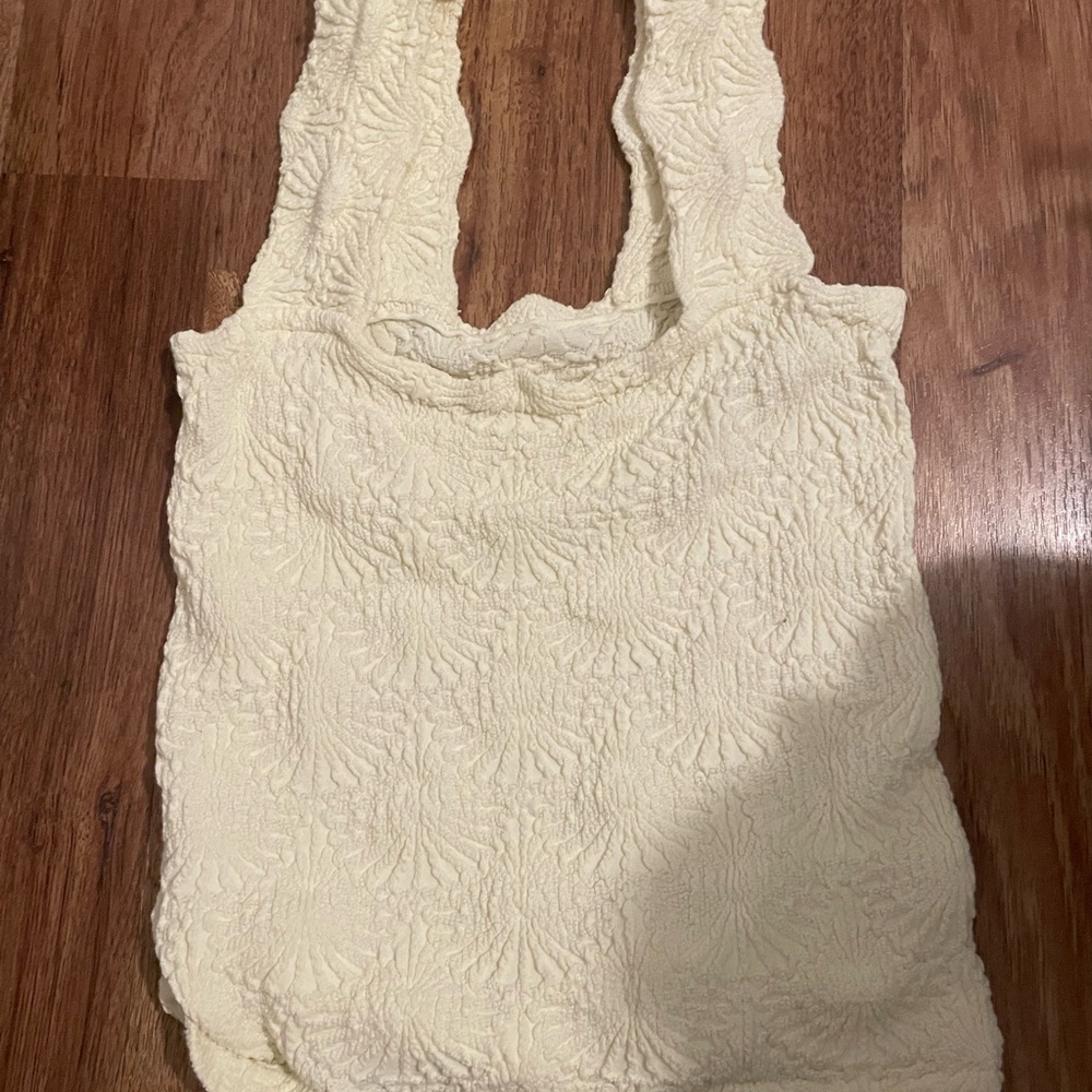 Free People Cream Tank Top